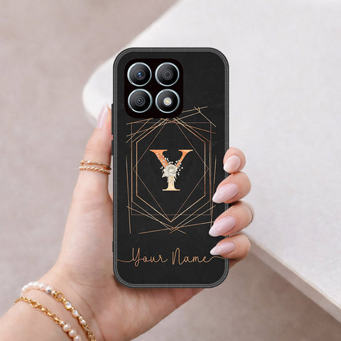 Honor X8a Cover - Peronsalized Alphabet Series - HQ Premium Shine Durable Shatterproof Case