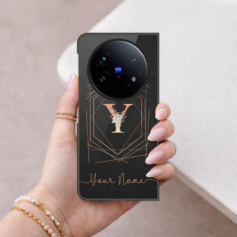 Vivo X Fold 5 Cover - Peronsalized Alphabet Series - HQ Premium Shine Durable Shatterproof Case