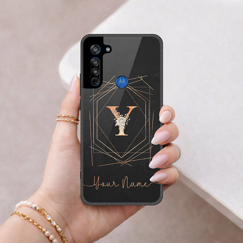 Motorola Moto G8 Cover - Peronsalized Alphabet Series - HQ Premium Shine Durable Shatterproof Case