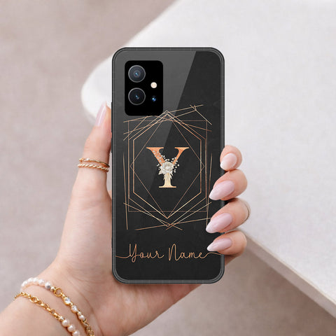 Vivo Y75 5G Cover - Peronsalized Alphabet Series - HQ Premium Shine Durable Shatterproof Case