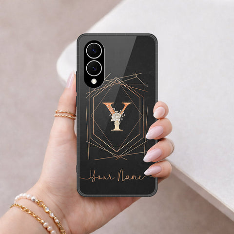 Samsung Galaxy S25 Edge Cover - Peronsalized Alphabet Series - HQ Premium Shine Durable Shatterproof Case