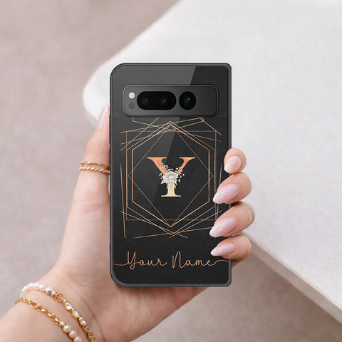 Google Pixel Fold Cover - Peronsalized Alphabet Series - HQ Premium Shine Durable Shatterproof Case