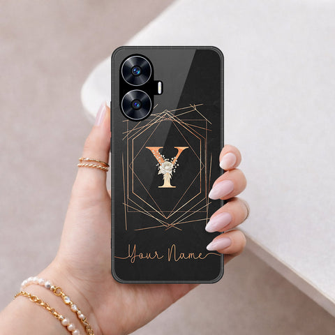 Realme C55 Cover - Peronsalized Alphabet Series - HQ Premium Shine Durable Shatterproof Case