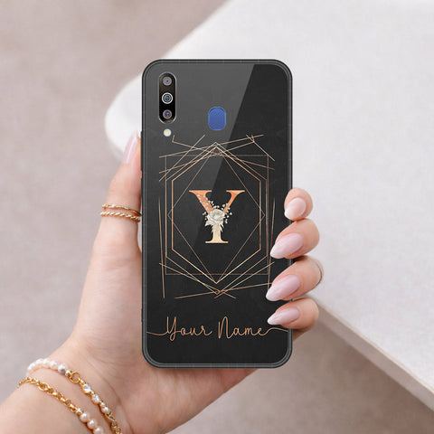 Samsung Galaxy A40s Cover - Peronsalized Alphabet Series - HQ Premium Shine Durable Shatterproof Case