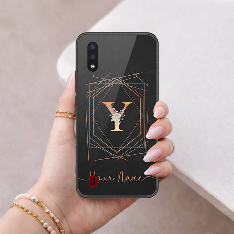 Samsung Galaxy A01 Cover - Peronsalized Alphabet Series - HQ Premium Shine Durable Shatterproof Case