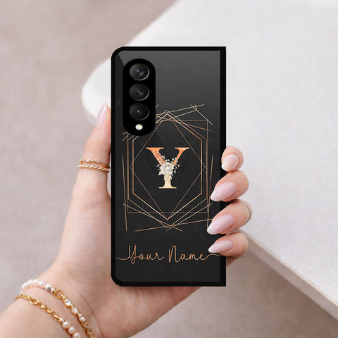 Samsung Galaxy Z Fold 3 5G Cover - Peronsalized Alphabet Series - HQ Premium Shine Durable Shatterproof Case
