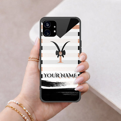 Nothing Phone 1 Cover - Peronsalized Alphabet Series - HQ Premium Shine Durable Shatterproof Case