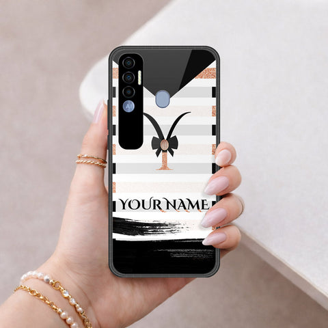 Tecno Spark 7 Pro Cover - Peronsalized Alphabet Series - HQ Premium Shine Durable Shatterproof Case