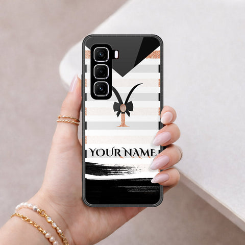 Infinix Hot 50 4G Cover - Peronsalized Alphabet Series - HQ Premium Shine Durable Shatterproof Case