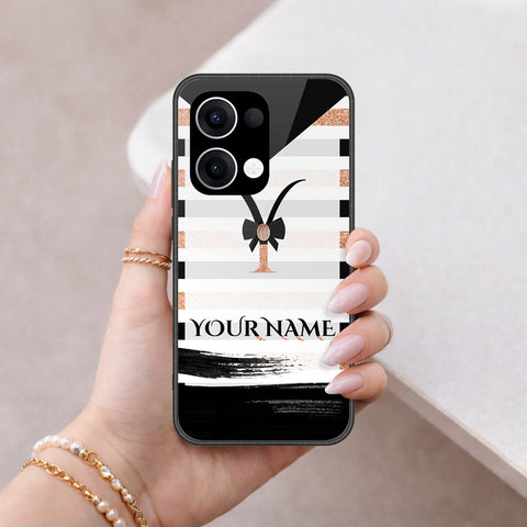 Oppo Reno 13 Cover - Peronsalized Alphabet Series - HQ Premium Shine Durable Shatterproof Case