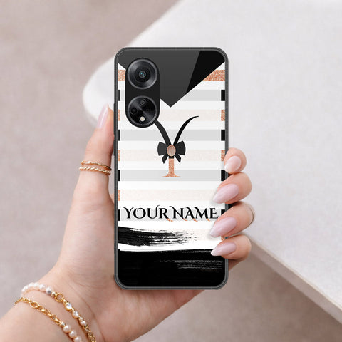 Oppo A98 Cover - Peronsalized Alphabet Series - HQ Premium Shine Durable Shatterproof Case