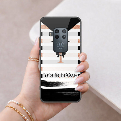 Motorola One Zoom Cover - Peronsalized Alphabet Series - HQ Premium Shine Durable Shatterproof Case
