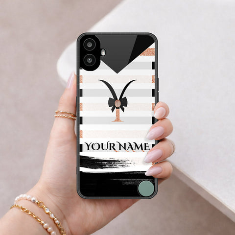 Nothing CMF Phone 1 Cover - Peronsalized Alphabet Series - HQ Premium Shine Durable Shatterproof Case