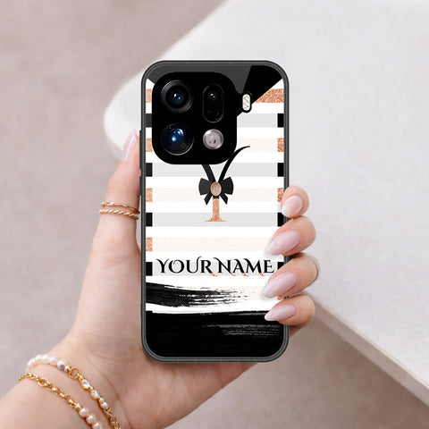 Oppo Find X9 Pro Cover - Peronsalized Alphabet Series - HQ Premium Shine Durable Shatterproof Case