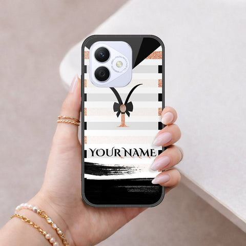 Honor X60i Cover - Peronsalized Alphabet Series - HQ Premium Shine Durable Shatterproof Case