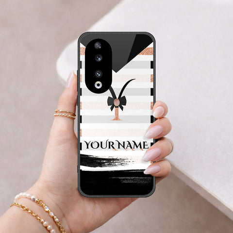 Honor 90 Cover - Peronsalized Alphabet Series - HQ Premium Shine Durable Shatterproof Case