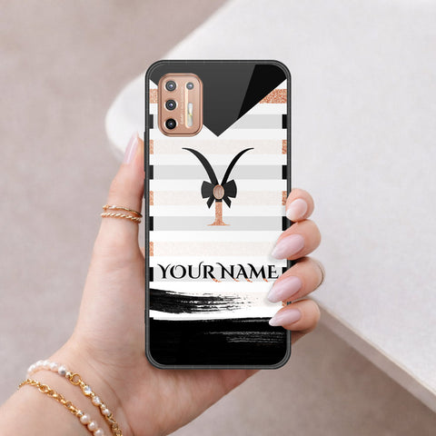 Motorola Moto G9 Plus Cover - Peronsalized Alphabet Series - HQ Premium Shine Durable Shatterproof Case