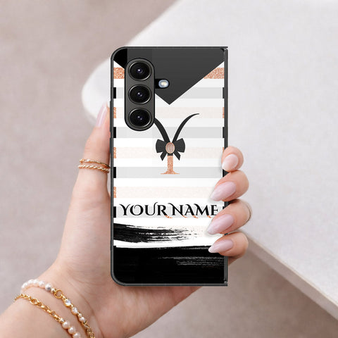 Samsung Galaxy Z Fold 7 Cover - Peronsalized Alphabet Series - HQ Premium Shine Durable Shatterproof Case