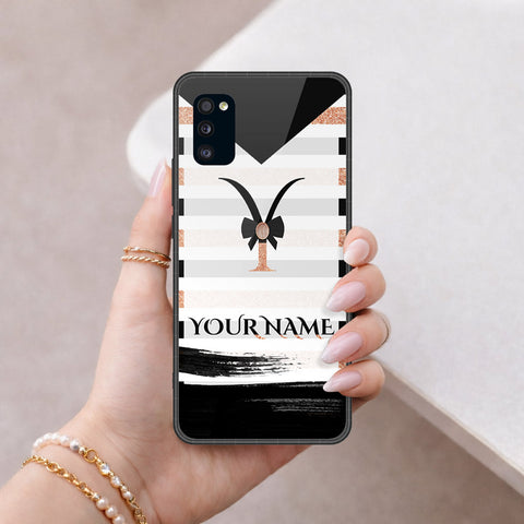Samsung Galaxy A41 Cover - Peronsalized Alphabet Series - HQ Premium Shine Durable Shatterproof Case