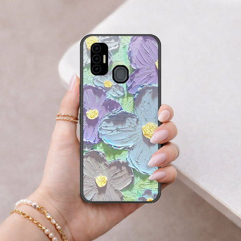 Tecno Spark 7T Cover - Floral Series 3 - HQ Premium Shine Durable Shatterproof Case