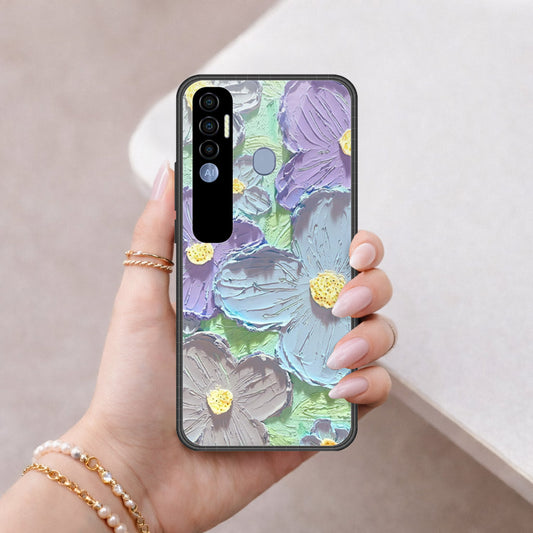 Tecno Spark 7 Pro Cover - Floral Series 3 - HQ Premium Shine Durable Shatterproof Case