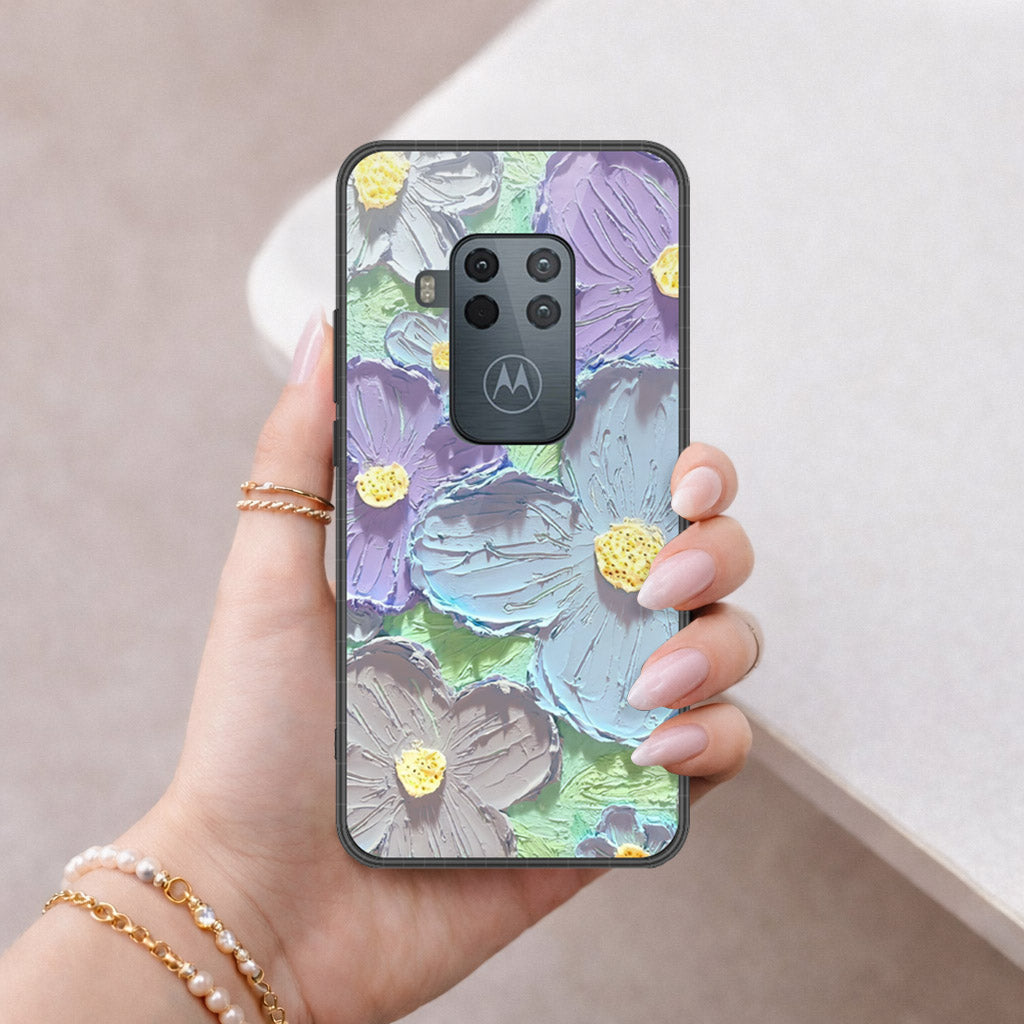 Motorola One Zoom Cover - Floral Series 3 - HQ Premium Shine Durable Shatterproof Case