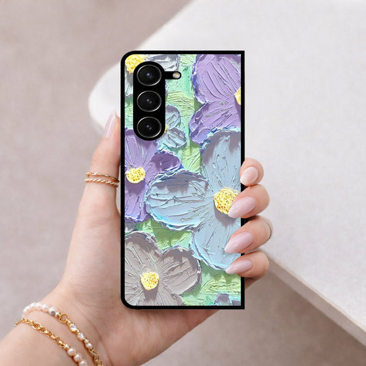 Samsung Galaxy Z Fold 5 5G Cover - Floral Series 3 - HQ Premium Shine Durable Shatterproof Case