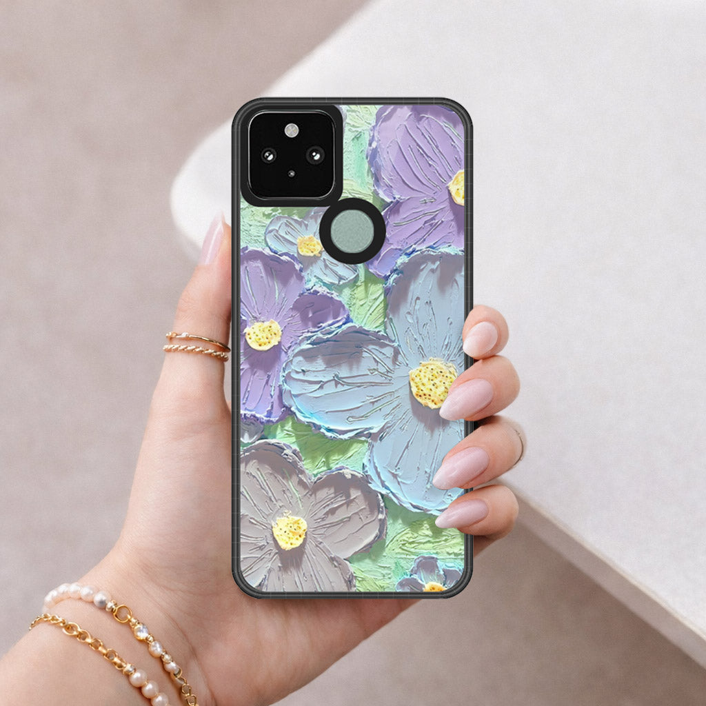 Google Pixel 4a 5G Cover - Floral Series 3 - HQ Premium Shine Durable Shatterproof Case