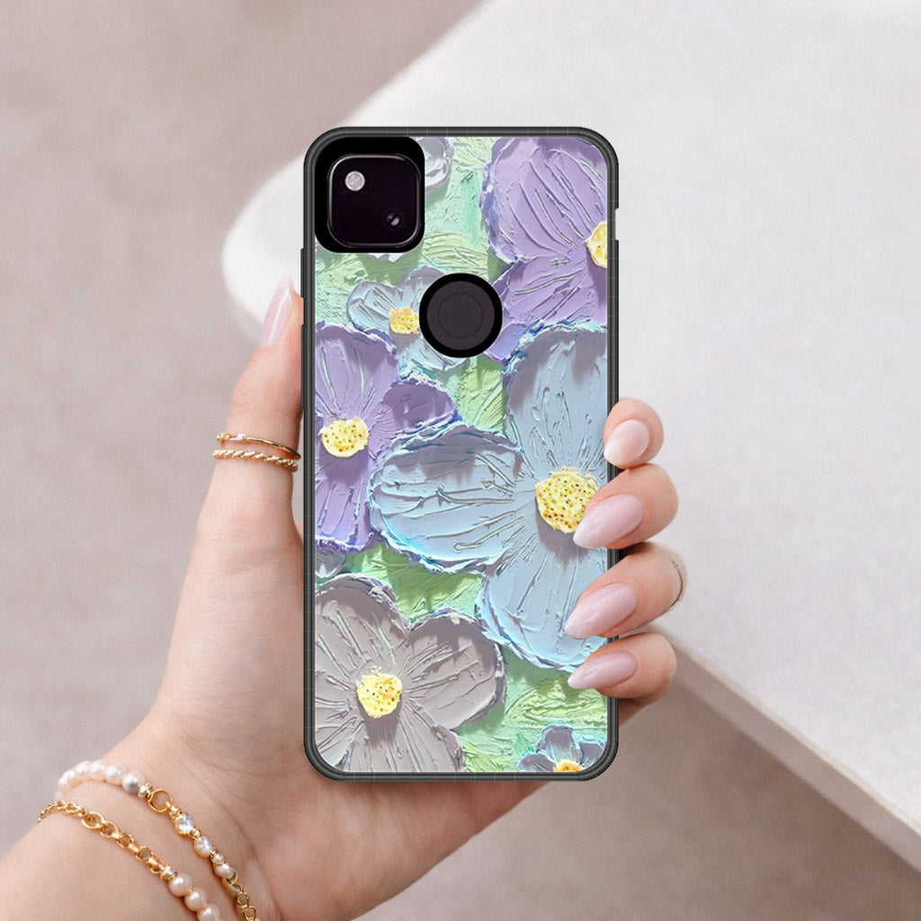 Google Pixel 4a 4G Cover - Floral Series 3 - HQ Premium Shine Durable Shatterproof Case