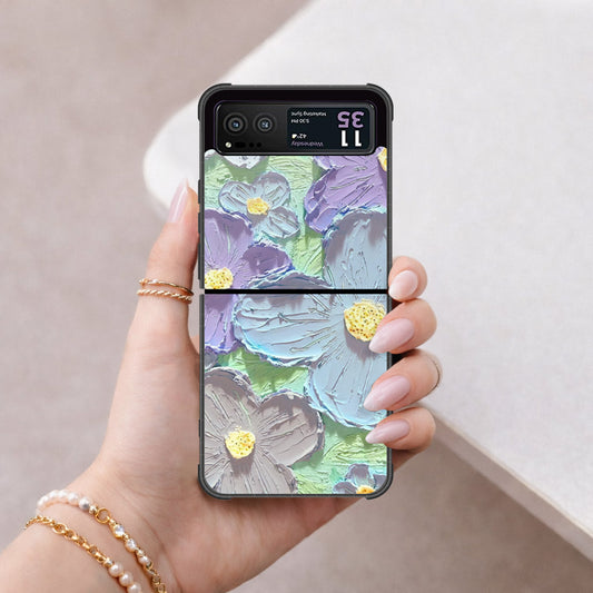 Motorola Razr 40 Cover - Floral Series 3 - HQ Premium Shine Durable Shatterproof Case