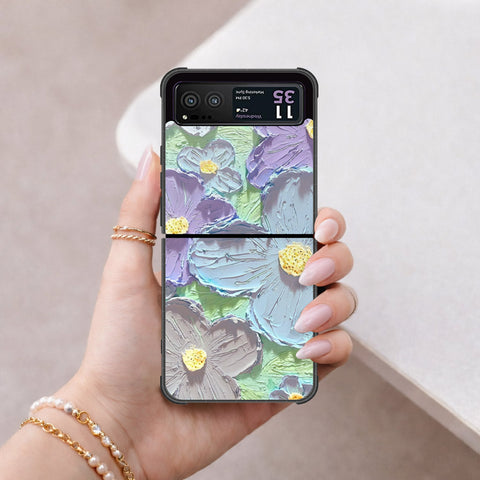 Motorola Razr 40 Cover - Floral Series 3 - HQ Premium Shine Durable Shatterproof Case