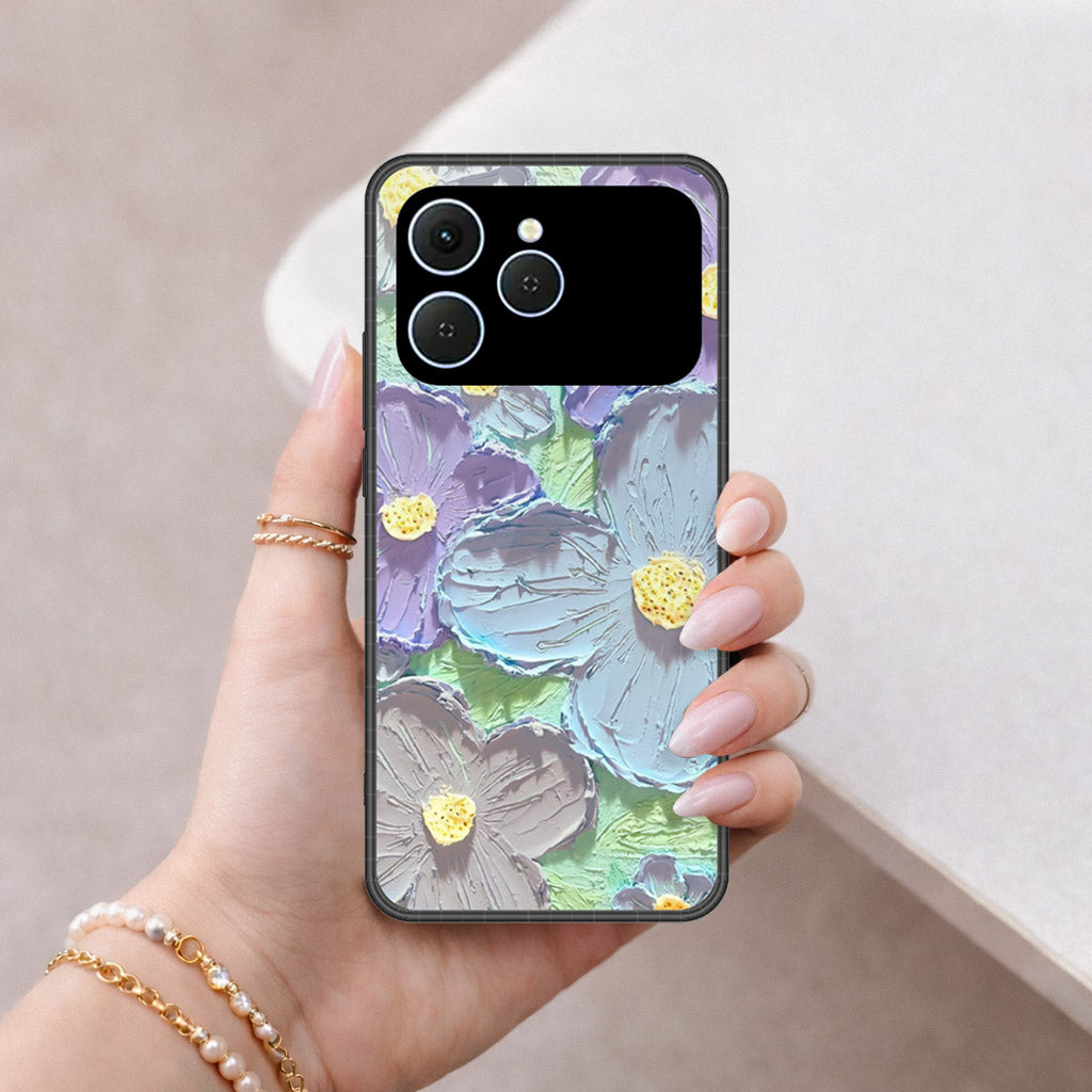 Tecno Spark 40 Cover - Floral Series 3 - HQ Premium Shine Durable Shatterproof Case