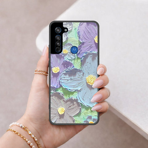 Motorola Moto G8 Cover - Floral Series 3 - HQ Premium Shine Durable Shatterproof Case