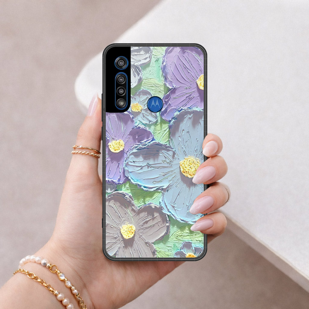 Motorola One Macro Cover - Floral Series 3 - HQ Premium Shine Durable Shatterproof Case