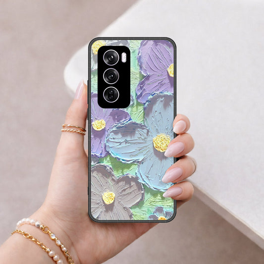 Oppo Reno 12 Pro Cover - Floral Series 3 - HQ Premium Shine Durable Shatterproof Case