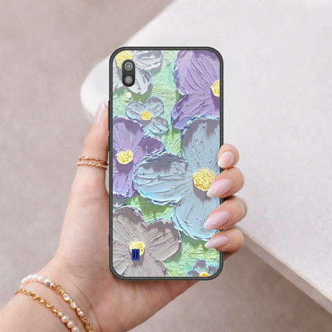 Samsung Galaxy M10 Cover - Floral Series 3 - HQ Premium Shine Durable Shatterproof Case