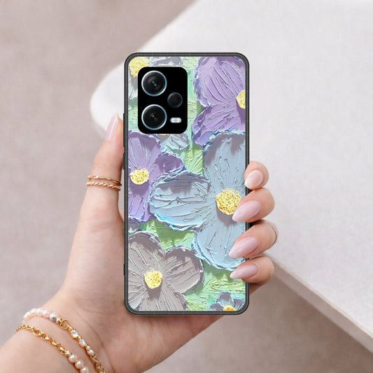 Xiaomi Redmi Note 12 5G Cover - Floral Series 3 - HQ Premium Shine Durable Shatterproof Case