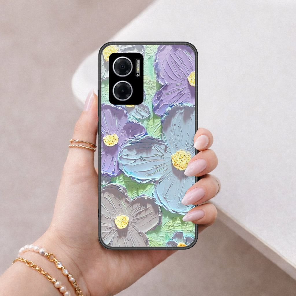 Xiaomi Redmi Note 11e Cover - Floral Series 3 - HQ Premium Shine Durable Shatterproof Case