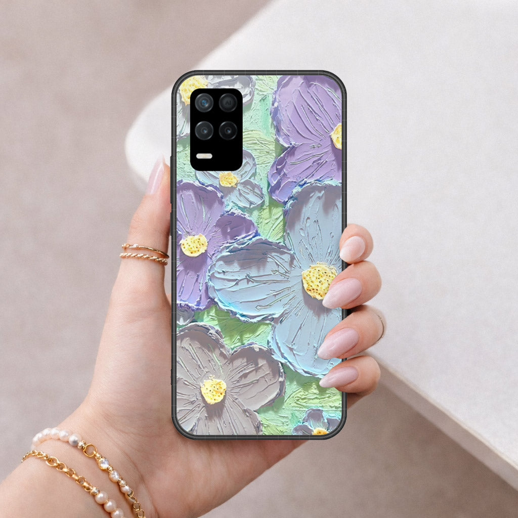 Realme Narzo 30 5G Cover - Floral Series 3 - HQ Premium Shine Durable Shatterproof Case