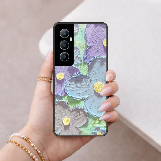 Realme C65 Cover - Floral Series 3 - HQ Premium Shine Durable Shatterproof Case