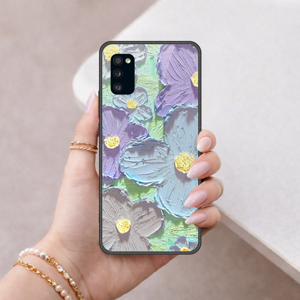 Samsung Galaxy A41 Cover - Floral Series 3 - HQ Premium Shine Durable Shatterproof Case