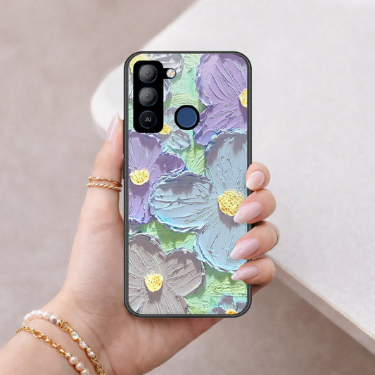 Tecno Pop 5 LTE Cover - Floral Series 3 - HQ Premium Shine Durable Shatterproof Case