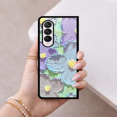 Samsung Galaxy Z Fold 4 5G Cover - Floral Series 3 - HQ Premium Shine Durable Shatterproof Case
