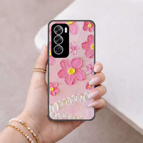 Oppo Reno 12 Cover - Floral Series 3 - HQ Premium Shine Durable Shatterproof Case