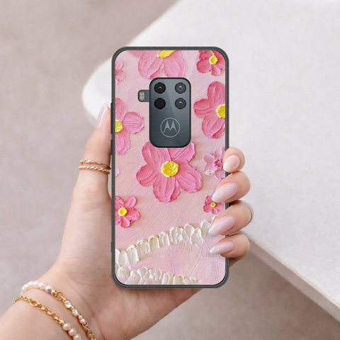 Motorola One Zoom Cover - Floral Series 3 - HQ Premium Shine Durable Shatterproof Case