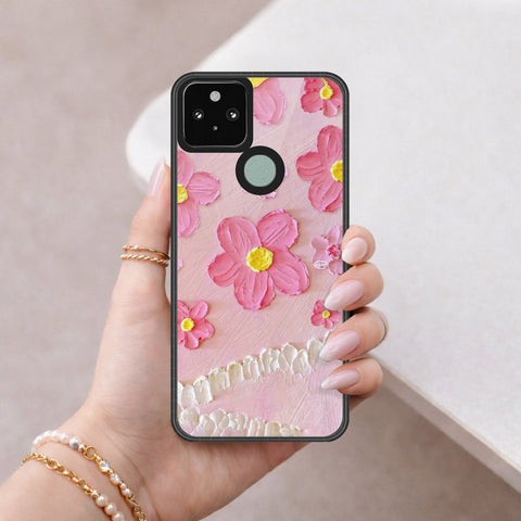 Google Pixel 4a 5G Cover - Floral Series 3 - HQ Premium Shine Durable Shatterproof Case
