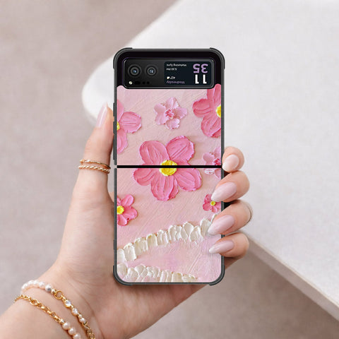 Motorola Razr 40 Cover - Floral Series 3 - HQ Premium Shine Durable Shatterproof Case