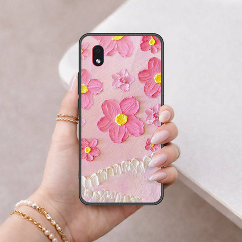 Samsung Galaxy A01 Core Cover - Floral Series 3 - HQ Premium Shine Durable Shatterproof Case