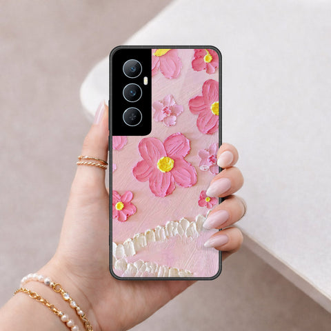 Realme C65 Cover - Floral Series 3 - HQ Premium Shine Durable Shatterproof Case