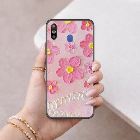 Samsung Galaxy A40s Cover - Floral Series 3 - HQ Premium Shine Durable Shatterproof Case